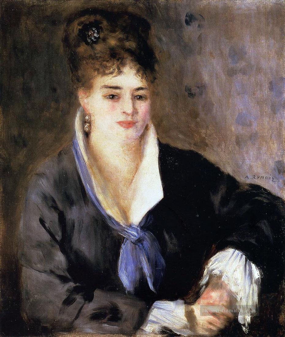 Frau im schwarzen Meister Pierre Auguste Renoir Ölgemälde